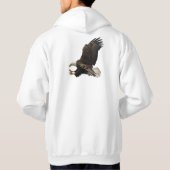 Wildlife Landing Bald Eagle HOODIE (Rückseite)
