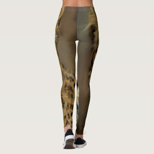 Wildlife Leopard Print Leggings (Rückseite)