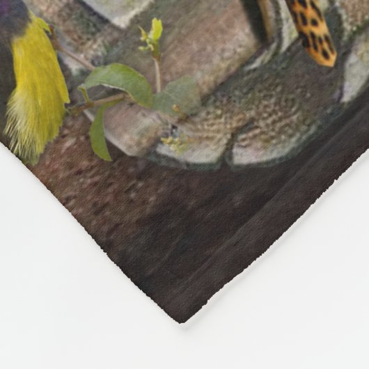 Wildlife Lion aus Afrika Fleecedecke (Ecke)