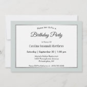 Wildlife Lion Foto Birthday Einladung (Rückseite)