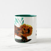 Wildlife Lion Personalisiert Vater Zweifarbige Tasse (Mittel)