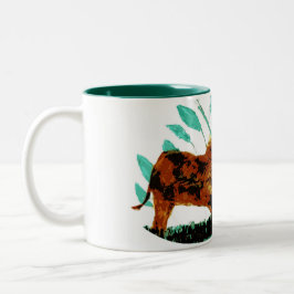 Wildlife Lion Personalisiert Vater Zweifarbige Tasse