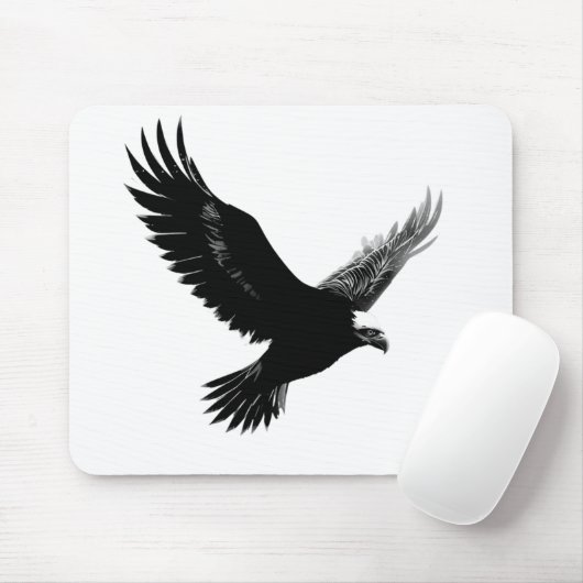 🦅 Wildlife Majestät Soaring Eagle Design Mauspads (Mit Mouse)