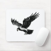 🦅 Wildlife Majesty Falcon Strike Design Mausklick Mousepad (Mit Mouse)