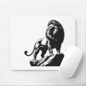 🦁 Wildlife Majesty - The King's Gaze Mousse Pads Mousepad (Mit Mouse)