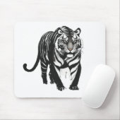 🐅 Wildlife Majesty - Tiger auf dem Prowl Mäuse-Pa Mousepad (Mit Mouse)