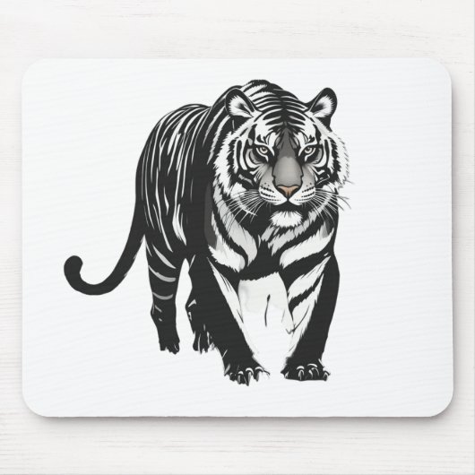 🐅 Wildlife Majesty - Tiger auf dem Prowl Mäuse-Pa Mousepad (Vorne)