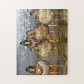 Wildlife Mallard Ducks Foto Puzzle (Vertikal)