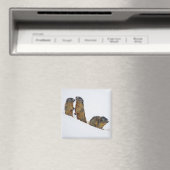 Wildlife Marmots Snow Foto Magnet (In Situ (Geschirrspüler))