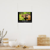 Wildlife Motivierend Posters Buffalo Teamwork Poster (Küche)