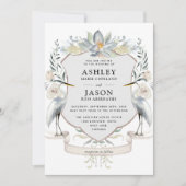 Wildlife Nature Inspirierter See Hochzeit Einladung (Vorderseite)