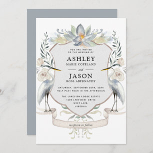 Wildlife Nature Inspirierter See Hochzeit Einladung