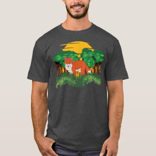Wildlife Nature Sunset Forest Trees Tierpark T-Shirt