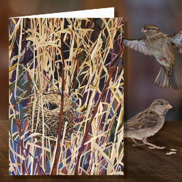 Wildlife Nest Blank Karte