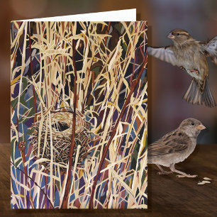 Wildlife Nest Blank Karte