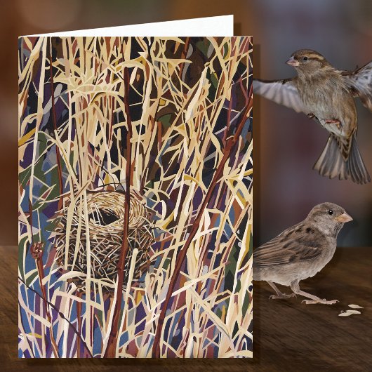 Wildlife Nest Blank Karte