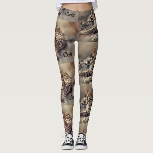 Wildlife Ocelot Lover Leggings (Vorderseite)
