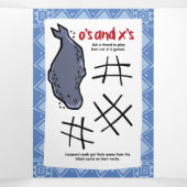 Wildlife Orca Puzzle Grußkarte Verdreifachung Dreifach Gefaltete Urlaubskarte (Innenseite Mitte)