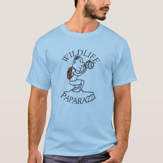 Wildlife Paparazzi - T - Shirt für Fotografen (Vorderseite)