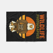 Wildlife Photographer Bald Eagle Bird Photography Fleecedecke (Vorderseite (Horizontal))