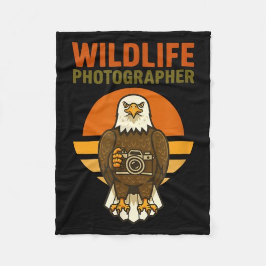 Wildlife Photographer Bald Eagle Bird Photography Fleecedecke (Vorderseite)