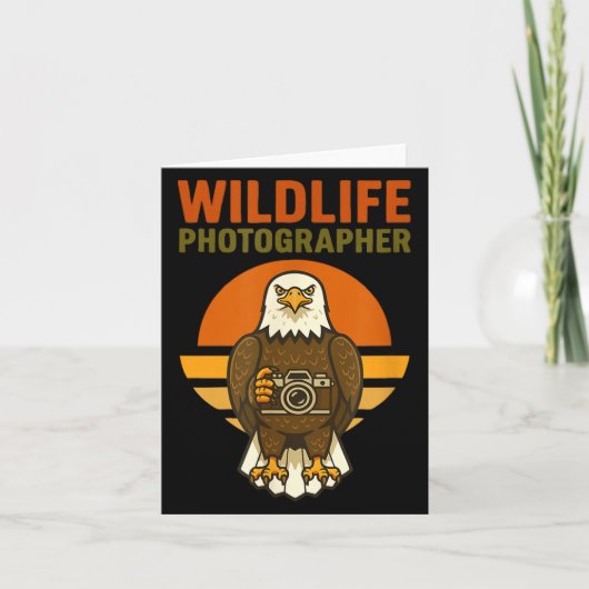 Wildlife Photographer Bald Eagle Bird Photography  Karte (Vorderseite)