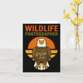 Wildlife Photographer Bald Eagle Bird Photography  Karte (Gelbe Blume)