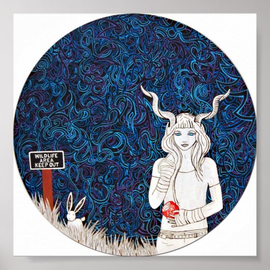 Wildlife Print von Meghan Oona Clifford Poster (Vorne)