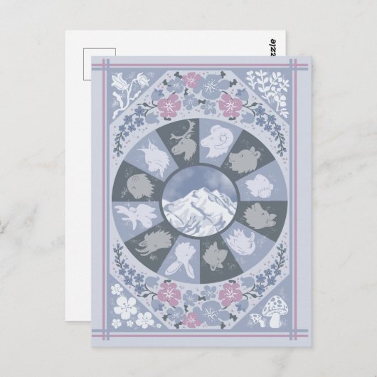 Wildlife Profil Postkarte (Vorne/Hinten)