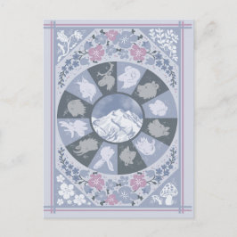 Wildlife Profil Postkarte