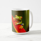 Wildlife Red Mit Augen Tree Frog Foto Kaffeetasse (VorderseiteRechts)