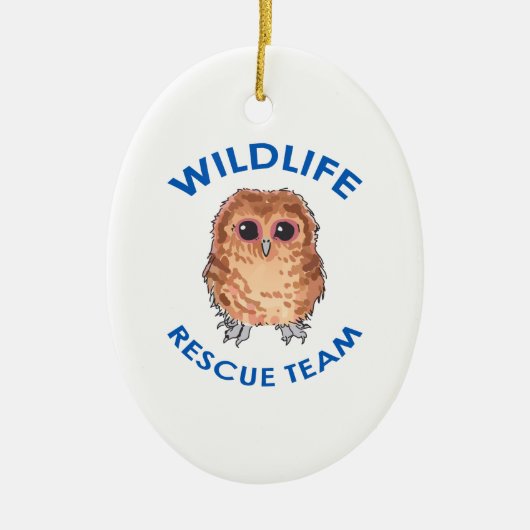 WILDLIFE RESCUE TEAM KERAMIKORNAMENT (Vorne)