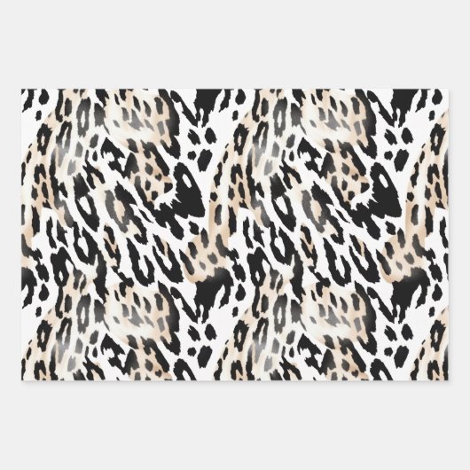 Wildlife Safari Furs Prints Patterns Exotic Dschun Geschenkpapier Set (Vorderseite 2)