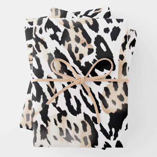 Wildlife Safari Furs Prints Patterns Exotic Dschun Geschenkpapier Set (Beispiel)