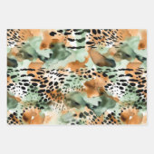 Wildlife Safari Furs Prints Patterns Exotic Dschun Geschenkpapier Set (Vorderseite 3)