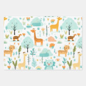 Wildlife Safari Geschenkpapier Set (Vorderseite)