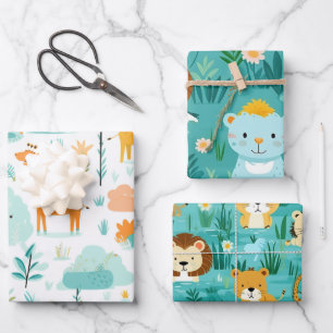 Wildlife Safari Geschenkpapier Set