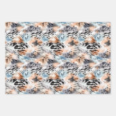 Wildlife Safari Tiere Furs Prints Patterns Geschenkpapier Set (Vorderseite 3)