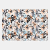 Wildlife Safari Tiere Furs Prints Patterns Geschenkpapier Set (Vorderseite 2)
