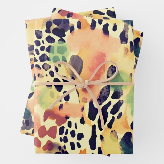 Wildlife Safari Tiere Furs Prints Patterns Geschenkpapier Set (Beispiel)