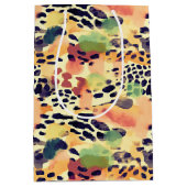 Wildlife Safari Tiere Furs Prints Patterns Mittlere Geschenktüte (Vorderseite)