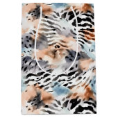 Wildlife Safari Tiere Furs Prints Patterns Mittlere Geschenktüte (Vorderseite)
