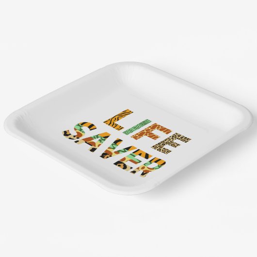 Wildlife Saver Pappteller (Gewinkelt)