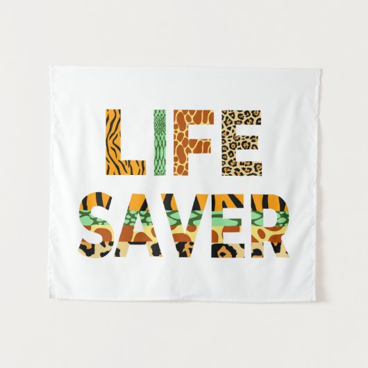 Wildlife Saver Wandteppich (Vorderseite (Horizontal))