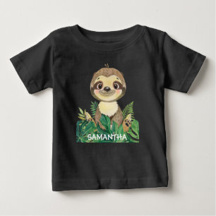 Wildlife Sloth Baby Baby T-shirt