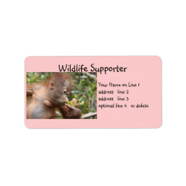 Wildlife Supporter Adressaufkleber