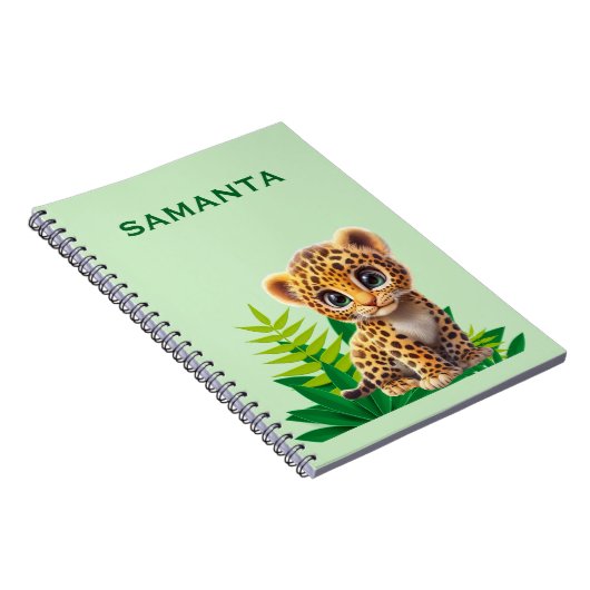 Wildlife Themed Notebook with Name Notizblock (Rechte Seite)