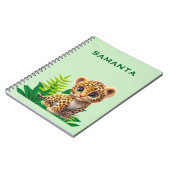 Wildlife Themed Notebook with Name Notizblock (Linke Seite)
