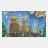 WILDLIFE TIERE, 4. JULI-KARRIERE, NIEDLICH RECHTECKIGER AUFKLEBER (Vorderseite)