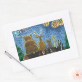 WILDLIFE TIERE, 4. JULI-KARRIERE, NIEDLICH RECHTECKIGER AUFKLEBER (Umschlag)